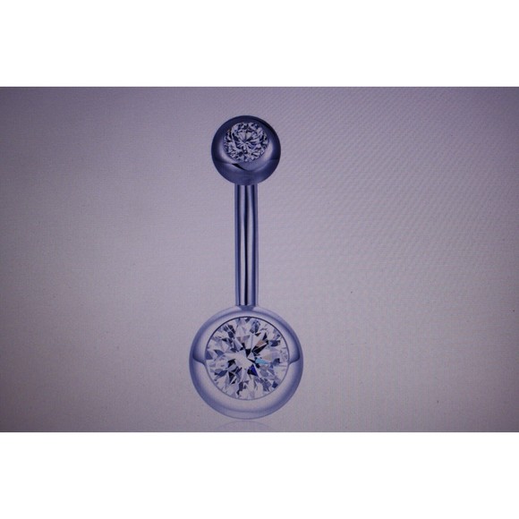 14 Gauge Belly Rings Surgical Steel Crystal Stones You Choose Color NIP - Picture 7 of 7
